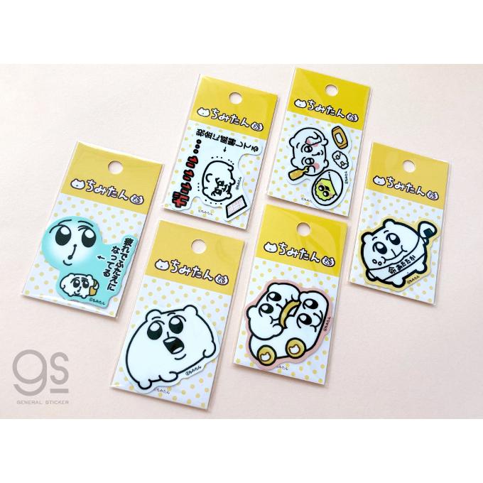 全6種セット ちみたん ミニステッカー キャラクターステッカー Twitter
