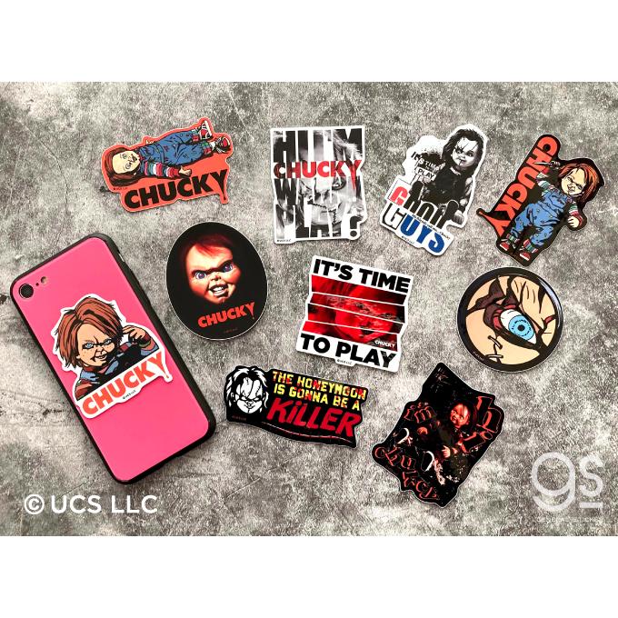 チャッキーステッカー HI I'M CHUCKY WANNA PLAY 映画 チャイルド