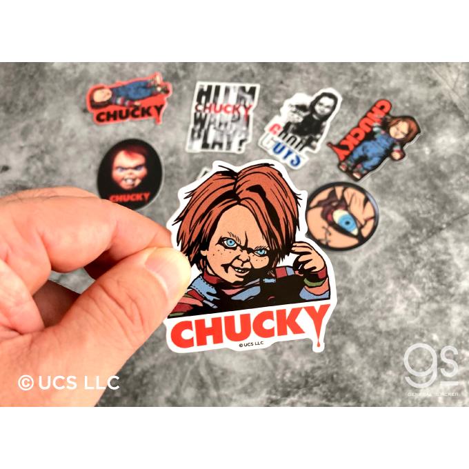 チャッキーステッカー HI I'M CHUCKY WANNA PLAY 映画 チャイルド