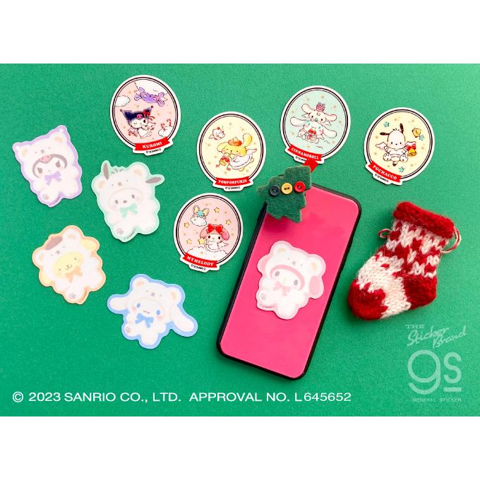 サンリオフワフワスノウ ダイカットステッカー全5種セット sanrio