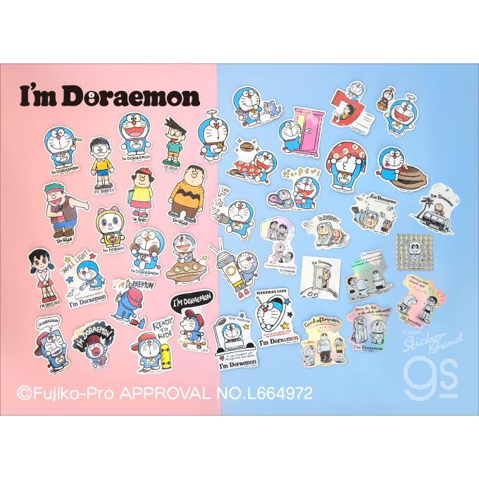 I'm Doraemon クリアステッカー 夜空 ドラえもん スマホ 手帳 雑貨