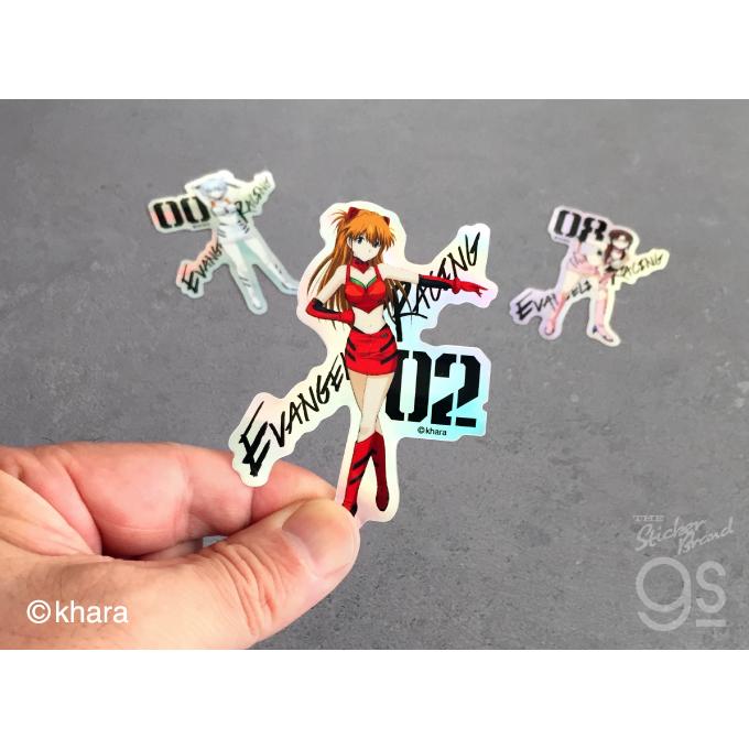 エヴァンゲリオンレーシング ホログラムステッカー 綾波レイ アニメ