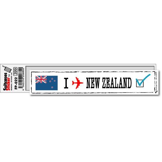 フットプリントステッカー FP022 ニュージーランド NEW ZEALAND スーツケース ステッカー トラベル グッズ｜we-love-sticker