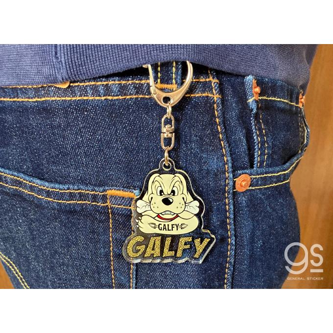 GALFY アクリルキーホルダー 炎 キャラクター ガルフィー ファッション ストリート 犬 ヤンキー 不良 ブランド GAL024 gs 公式グッズ｜we-love-sticker｜02