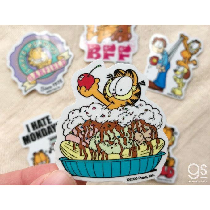 通販限定デザイン ガーフィールド キャラクターステッカー いたずら