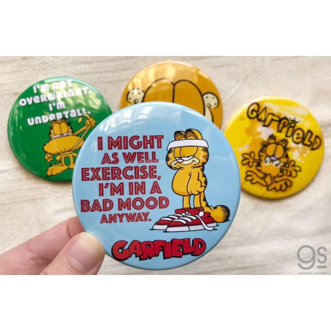 全4種セット ガーフィールド 76mm缶バッジ キャラクター缶バッジ まとめ買い コレクション アメリカ アニメ Garfield 猫 GFSET05 gs 公式グッズ｜we-love-sticker｜02