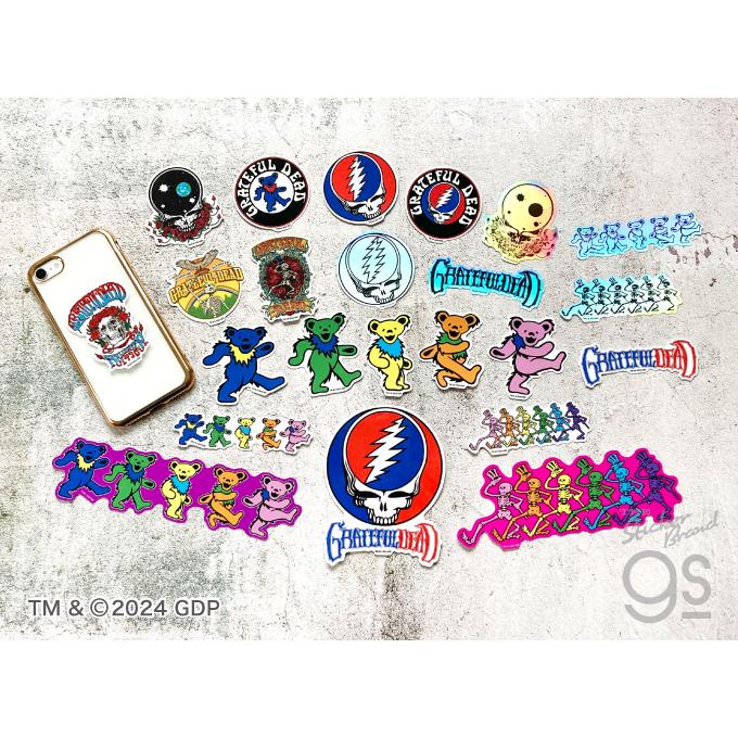 10種セット GRATEFUL DEAD ダイカットステッカー  グレイトフル・デッド バンド アメリカ 音楽 ROCK グッズ gs 公式グッズ GFD-SET01｜we-love-sticker｜02