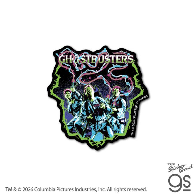 ゴーストバスターズ ダイカットステッカー 映画アート01 Ghostbusters コメディ SF アメリカ gs 公式グッズ GSB013 ...
