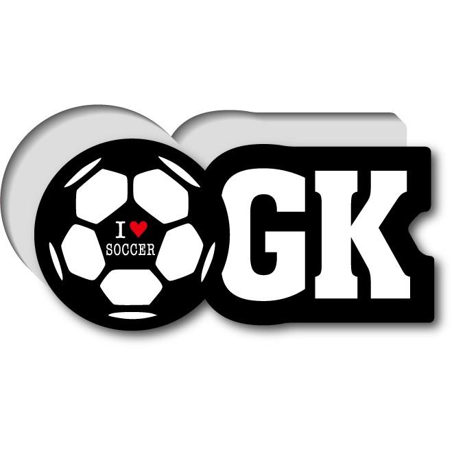 GSJ012 サッカーポジションステッカー ゴールキーパー GK : ゼネラル