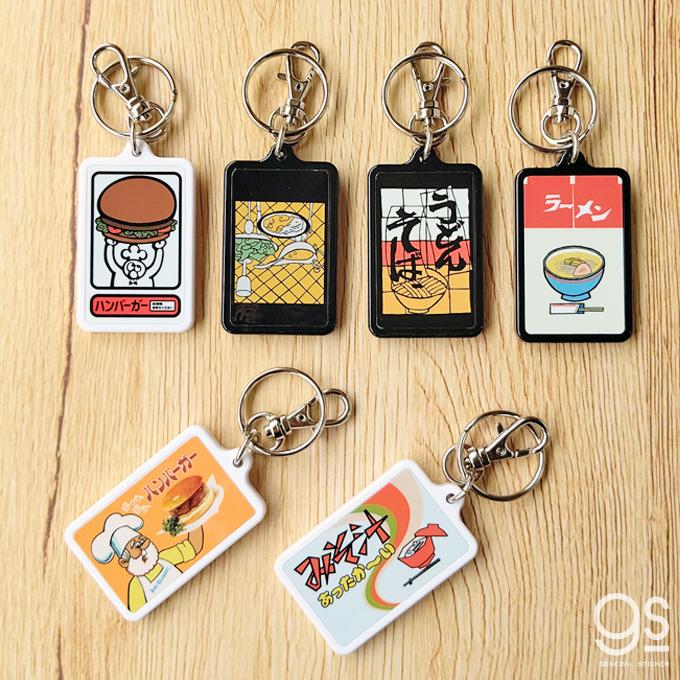 選べるカラー レトロ自販機 キーホルダー 両面 カレー 自販機 昭和