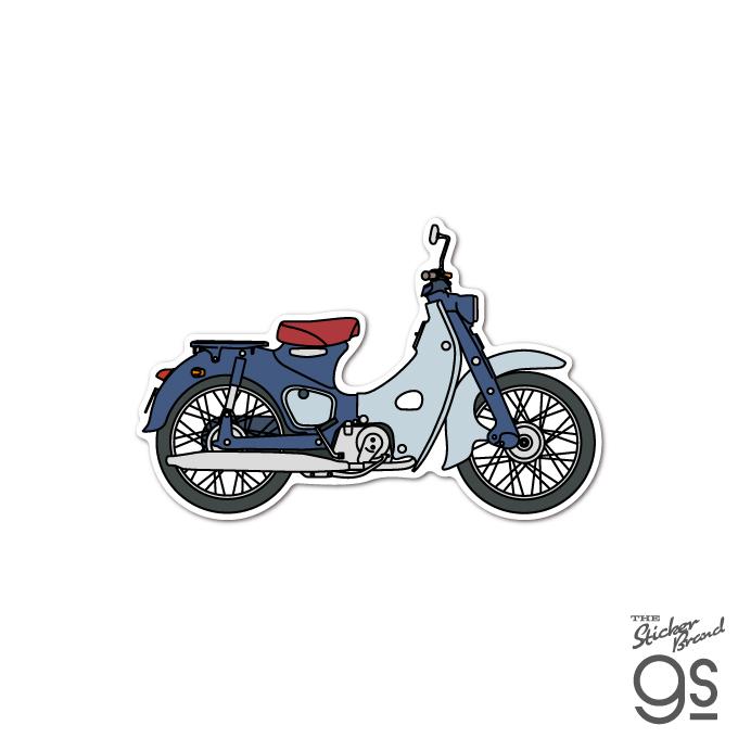 Honda ダイカットステッカー スーパーカブ 側面イラスト Honda ダイカットステッカー スーパーカブ 側面イラスト