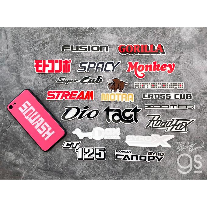 Honda ロゴ ダイカットクリアステッカー Dio コレクション バイク