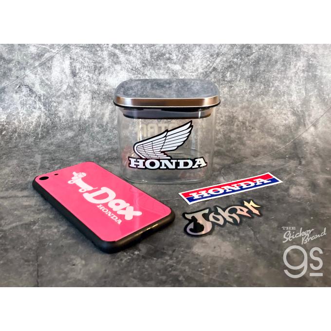 Honda ロゴ ダイカットクリアステッカー HAWK コレクション バイク