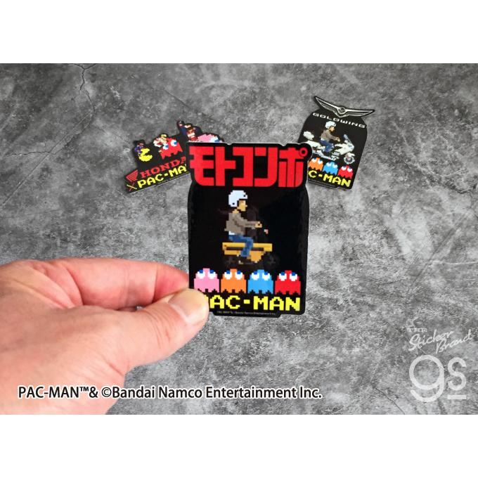 Honda×PAC-MAN ダイカットステッカー CB750-F バイク パックマン