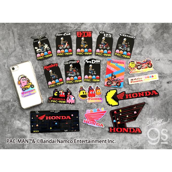 Honda×PAC-MAN ビッグステッカー コラボアート02 バイク パックマン
