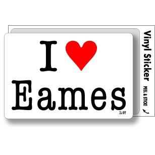 アイラブステッカー ILBT010 I love Eames イームス｜we-love-sticker