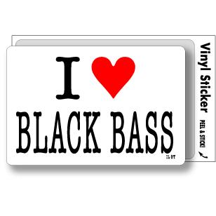 アイラブステッカー ILBT041 I love BLACK BASS ブラックバス｜we-love-sticker