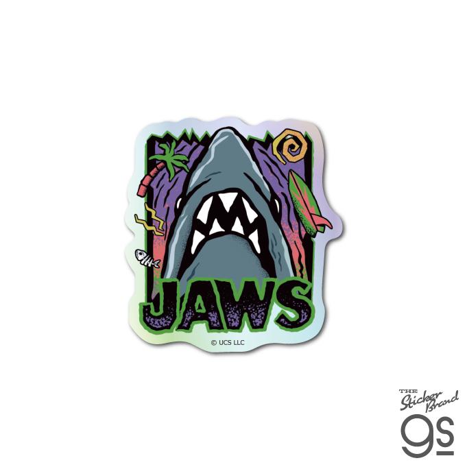 ジョーズ ホログラムミニステッカー06 JAWS 50周年 サメ ユニバーサル
