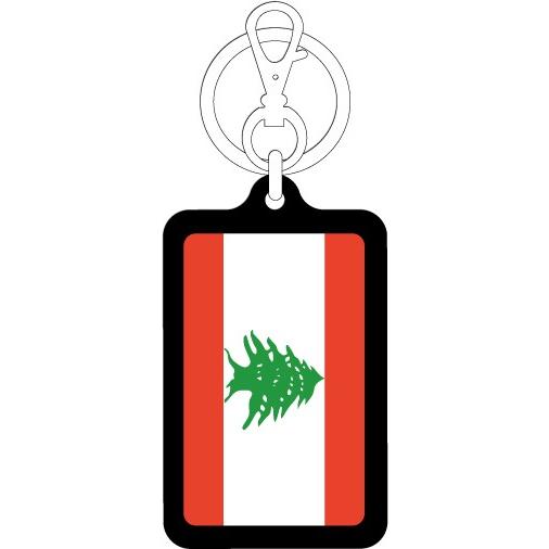 KSK430 レバノン LEBANON 国旗キーホルダー 旅行 スーツケース｜we-love-sticker｜02