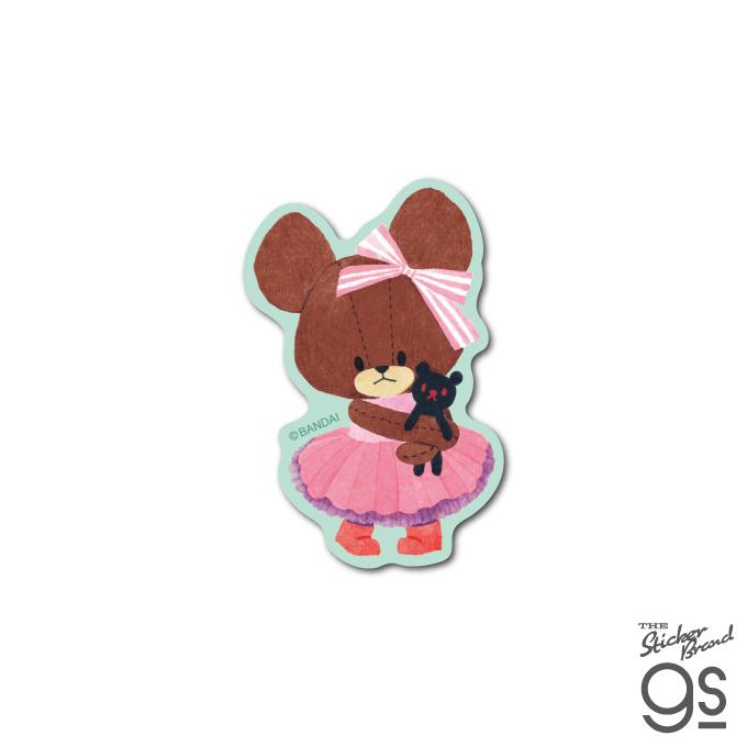 くまのがっこう ダイカットミニステッカー プレゼントフォーミー01