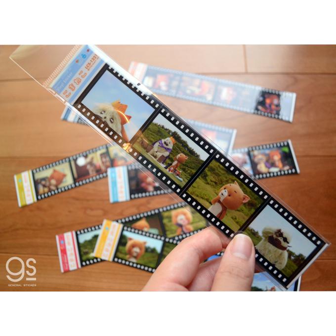 こまねこ 映画風フィルムステッカー キャラクターステッカー