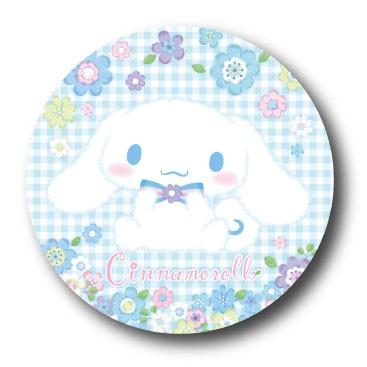 サンリオ　シナモロール　缶バッジ　15個セット LCB302 シナモロール 76mm ふわふわ缶バッジ01 Cinnamoroll ふわふわ