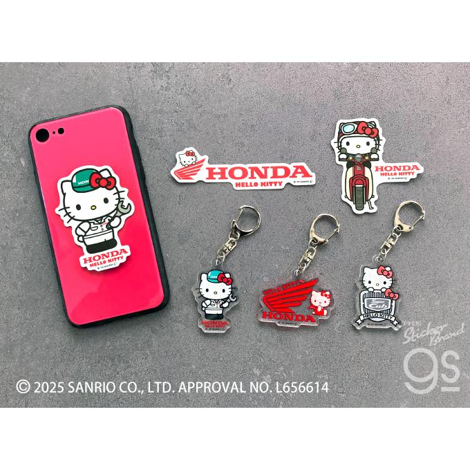 Honda×ハローキティ アクリルキーホルダー 作業着 サンリオ Honda×ハローキティ アクリルキーホルダー 作業着 サンリオ