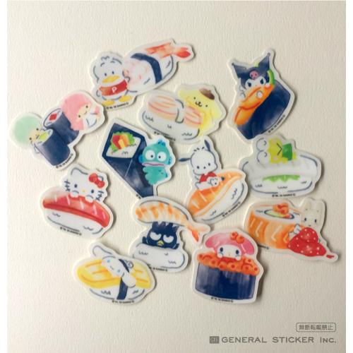 リトルツインスターズ お寿司 透明ステッカー 鉄火 かっぱ巻 イラスト サンリオ キャラクター インバウンド お土産 ライセンス商品 Lcs10 Gs グッズ Lcs 10 ゼネラルステッカー 通販 Yahoo ショッピング