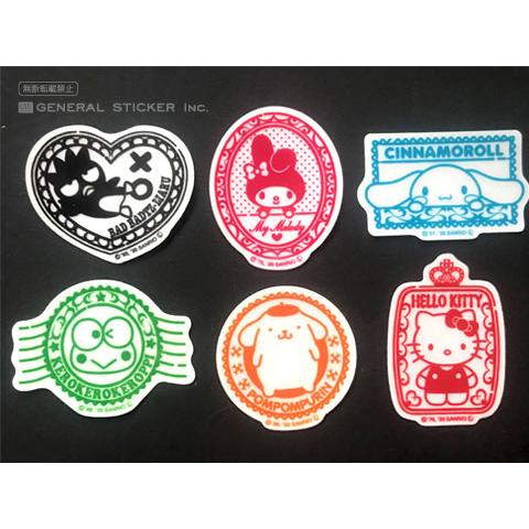 ハローキティ スタンプ 透明 キャラクターステッカー サンリオ