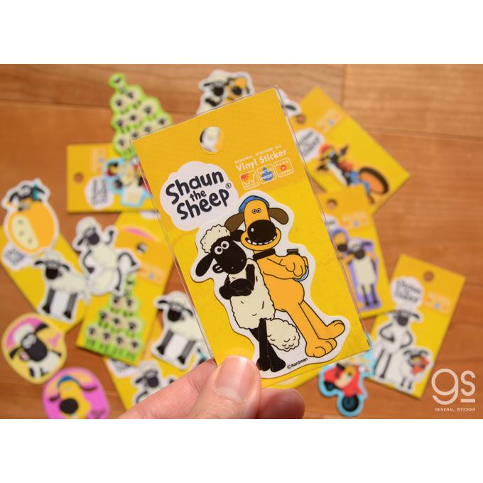 ひつじのショーン ミニステッカー ダッシュ キャラクターステッカー クレイアニメ アニメーション Shaun LCS1263 gs 公式グッズ｜we-love-sticker｜02