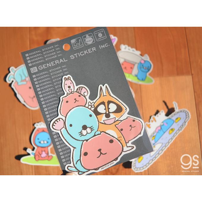 ぼのぼの×カピバラさん ウットリ… キャラクターステッカー BONOBONO
