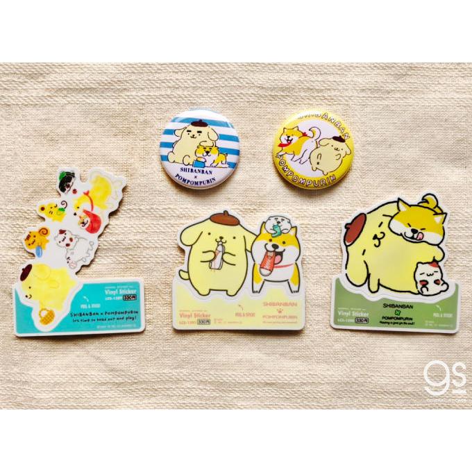しばんばんxポムポムプリン 水色 集合 キャラクターステッカー サンリオ コラボ イラスト かわいい 人気 柴犬 いぬ Lcs12 Gs 公式グッズ Lcs 12 ゼネラルステッカー 通販 Yahoo ショッピング