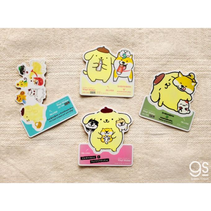 通販サイト限定デザイン しばんばんxポムポムプリン なかよし キャラクターステッカー サンリオ コラボ イラスト かわいい 人気 柴犬 いぬ Lcs1292 Lcs 1292 ゼネラルステッカー 通販 Yahoo ショッピング