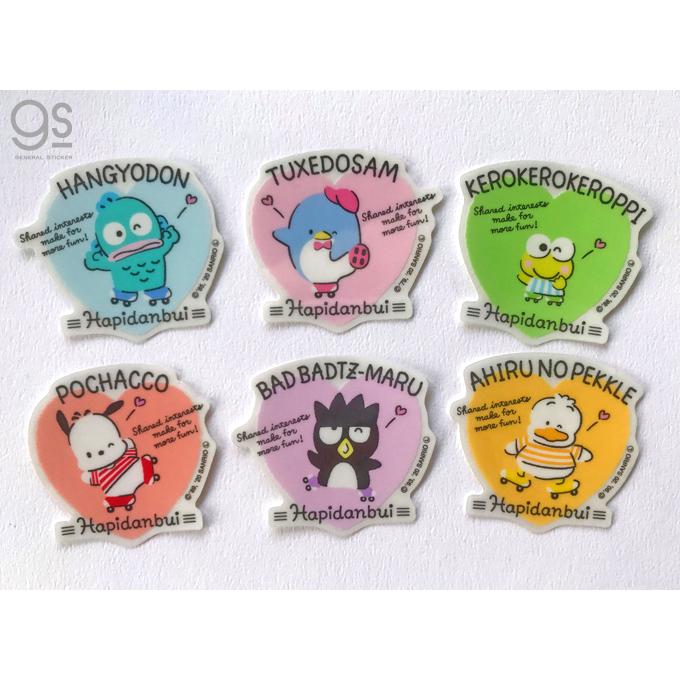 タキシードサム はぴだんぶい クリアステッカー サンリオ キャラクター