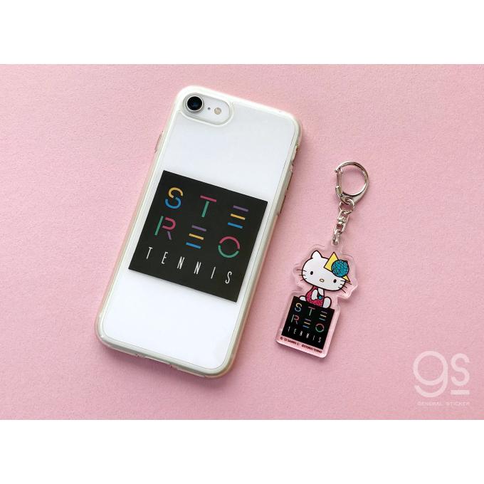 ハローキティ×ステレオテニス ステッカー&キーホルダーセット アクリル