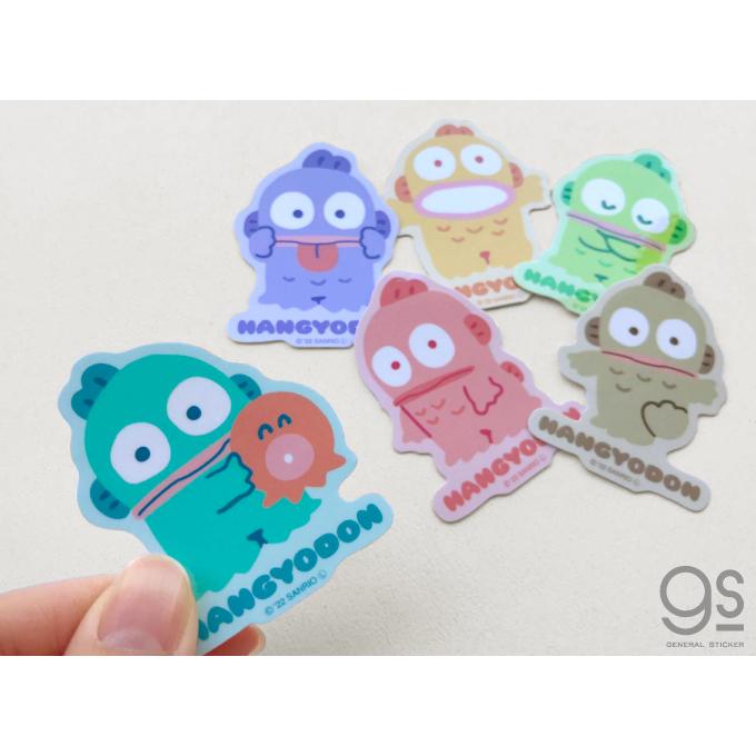 ハンギョドン カラフルミニステッカー 水色 サンリオ キャラクター