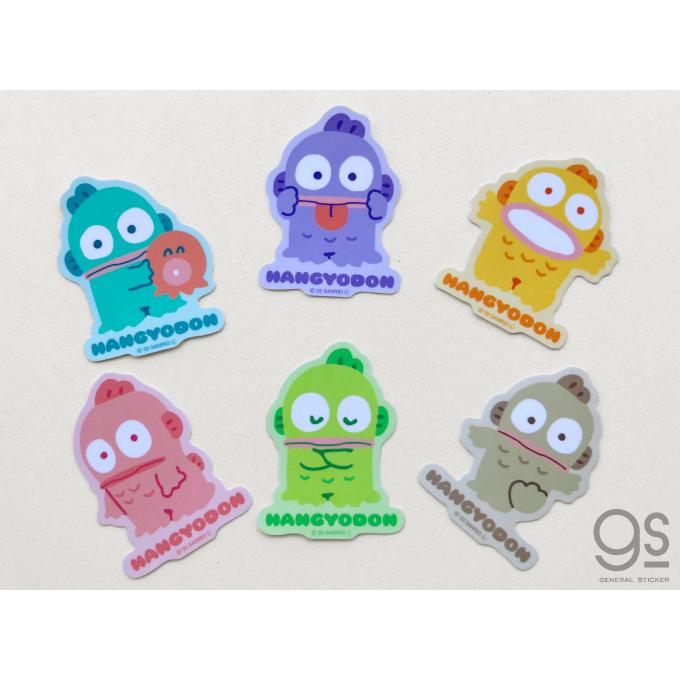 はんぎょどん ハンギョドン カラフルミニステッカー ピンク サンリオ キャラクター