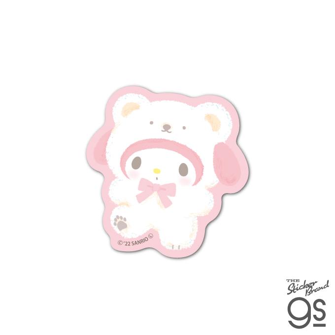サンリオフワフワスノウ ダイカットステッカー マイメロディ sanrio