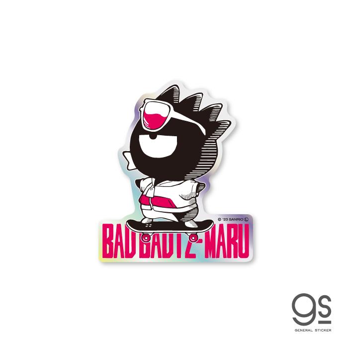 バッドばつ丸 ホログラムステッカー ばつ丸スケボー キャラクター