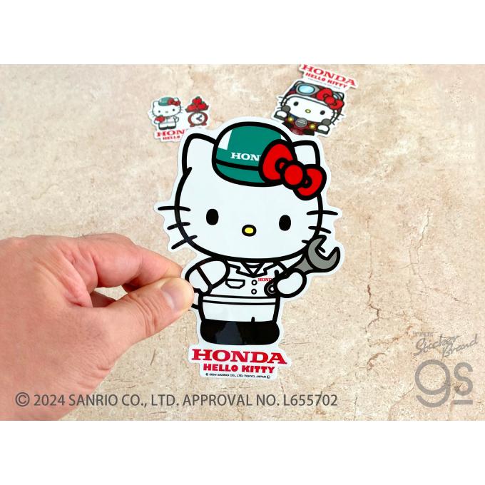 Honda×ハローキティ ビッグサイズステッカー ロゴ クリアカラー Honda×ハローキティ ビッグサイズステッカー ロゴ クリアカラー