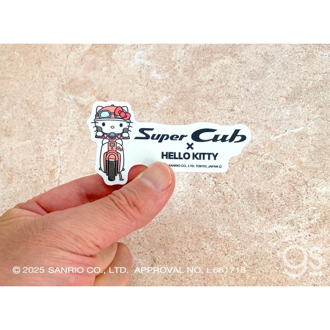 3枚セット Super Cub×サンリオキャラクターズ ビッグステッカーセット