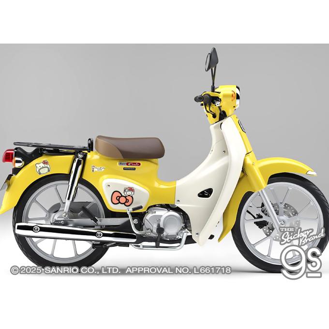 3枚セット Super Cub×サンリオキャラクターズ ビッグステッカーセット