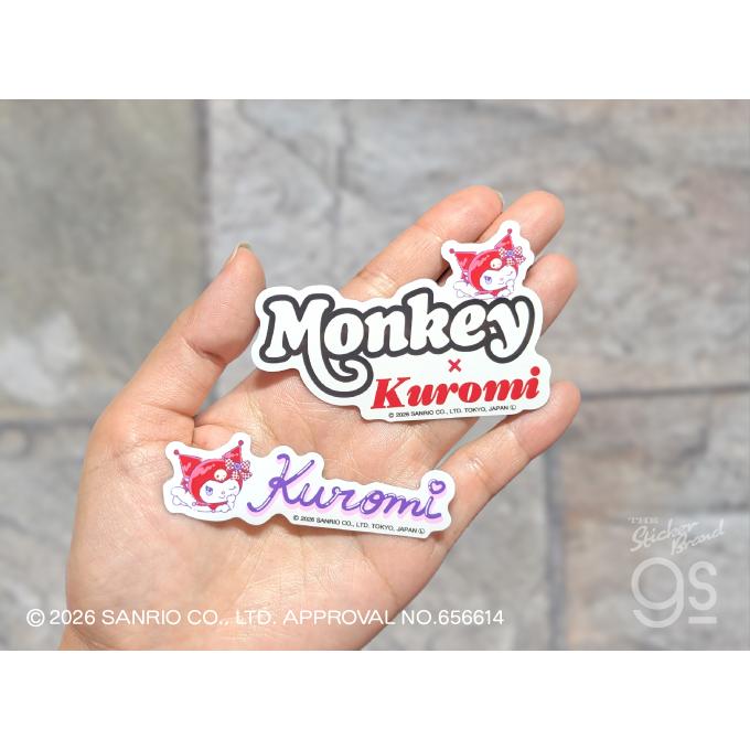 7枚セット Monkey×KUROMI ステッカー サンリオ クロミ sanrio コラボ