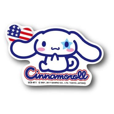 LCS411 シナモロール フラッグ ミニステッカー Cinnamoroll サンリオ