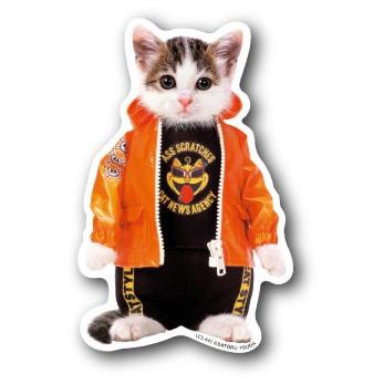 なめ猫 キャラクターステッカー パーカ LCS441 懐かし 80年代 なめ猫