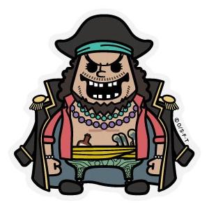 One Piece ワンピース パンソンワークスコラボステッカー Lcs487 黒ひげ Mサイズ ワンピース公式グッズ Lcs 487 ゼネラルステッカー 通販 Yahoo ショッピング