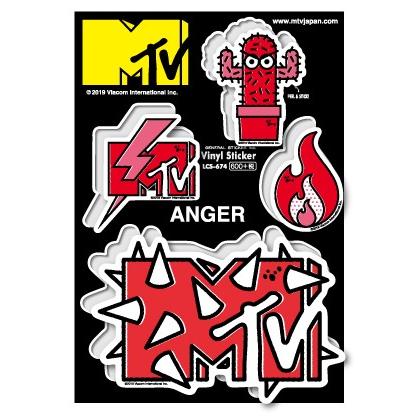 MTV ロゴフィールステッカー ANGER LCS674 音楽 ミュージック グッズ