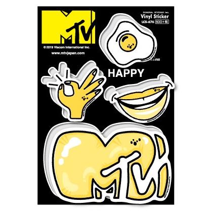MTV ロゴフィールステッカー HAPPY LCS676 音楽 ミュージック グッズ