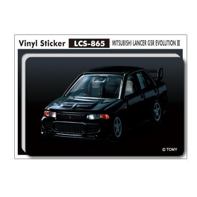 大人トミカステッカー mitsubishi lancer gsr evolution3 トミカ