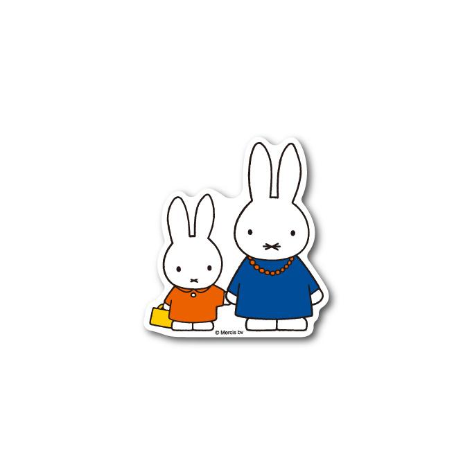 miffy ダイカットビニールミニステッカー おかいもの キャラクター